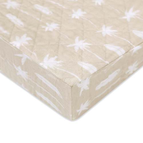 Quilted Changing Pad Cover in GOTS Certified Organic Muslin Cotton