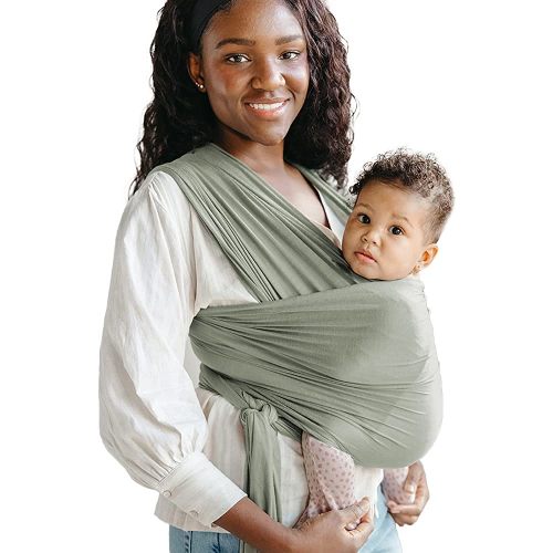 Solly Baby Wrap Baby Carrier: Lightweight Baby Carrier Wrap, Infant Carrier, Newborn Carrier, Baby Sling Carrier - Baby Products for Newborns, Baby Gear, Baby Carrier for Men & Women - Ivy