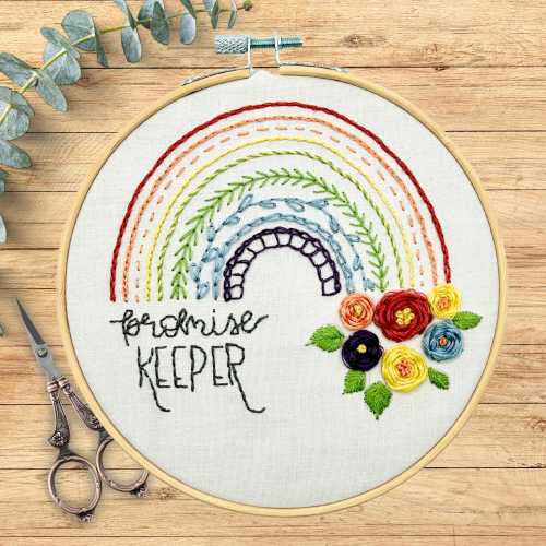 Promise Keeper Beginner Sampler Embroidery Kit with Devotional