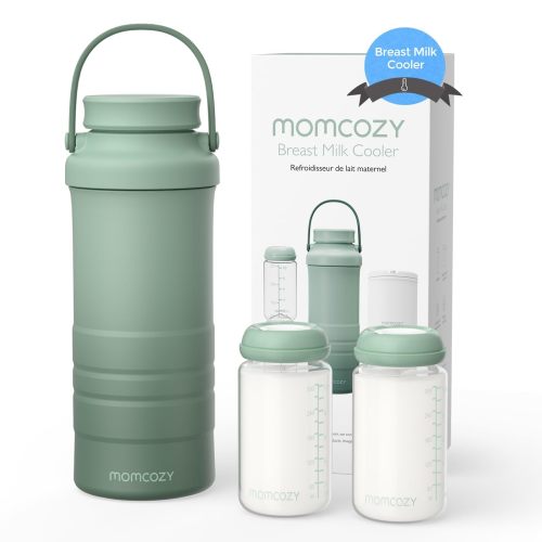 Momcozy 22oz Portable Breast Milk Cooler for Outdoor, 360°Total Cooling for 24Hours, Larger Capacity Travel Breastmilk Chiller