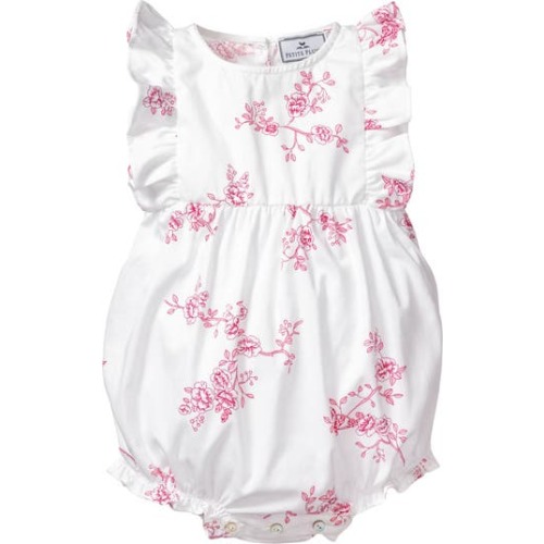 Baby English Rose Ruffle Romper, 3-6M, White