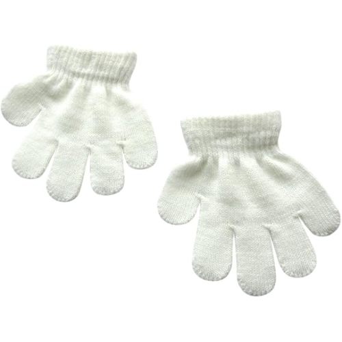 Toddler Boys and Girls Winter Knitted Writing Gloves, 1-3 Years Old