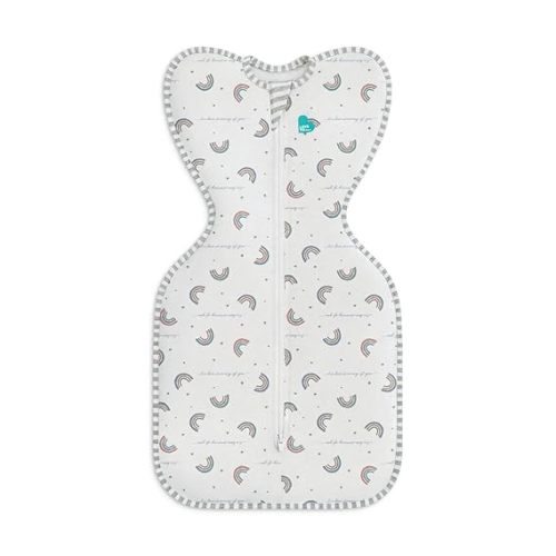 Love to Dream Swaddle UP, Baby Sleep Sack, Self-Soothing Swaddles for Newborns, Get Longer Sleep, Snug Fit Helps Calm Startle Reflex, New Born Essentials for Baby, 1.0 TOG, 8-13lb, Rainbow Dream