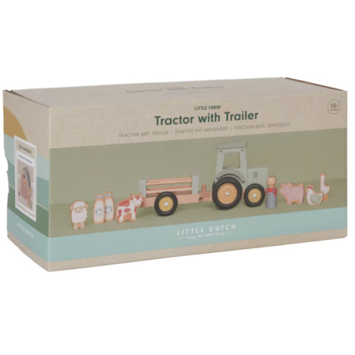 Little Dutch Tractor With Trailer | Little Farm