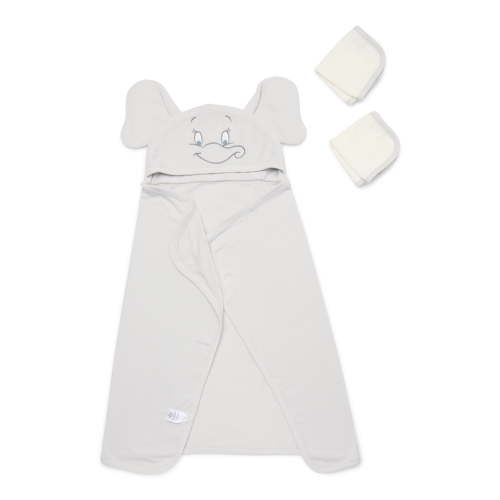 Disney Baby Wishes and Dreams Character Infant Baby Bath Set with Hooded Towel and Washcloths, 3-Piece, One Size