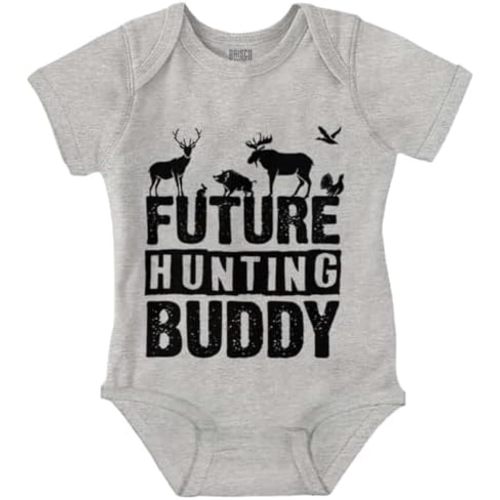 Brisco Brands Future Hunting Buddy Little Hunter Baby Romper Boys or Girls