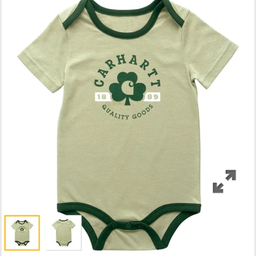 Kids' Short Sleeve St. Patrick's Day Bodysuit (Infant) | 3M | Carhartt