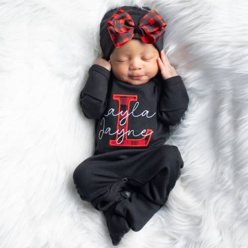 Baby Girl Christmas Outfit Baby Girl Coming Home Outfit Baby Girl Clothes Baby Girl Gift Newborn Girl Gift New Baby Christmas Gift Buffalo