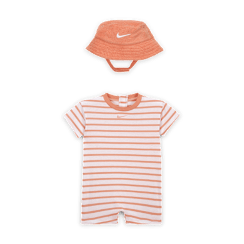 Nike Baby Short Sleeve Romper with Bucket Hat