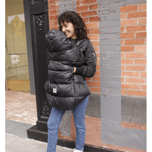 7am K-Poncho - Heavyweight - Black Plush