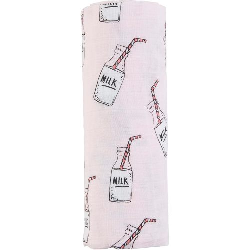 Mud Pie Pink Milk Swaddle