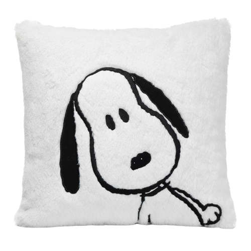 Classic Snoopy White/Black Furry Decorative Nursery Throw Pillow
– Lambs & Ivy