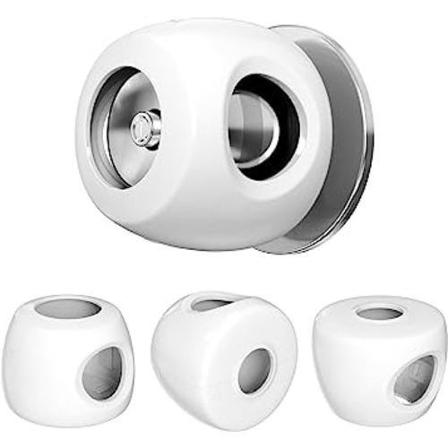 Door Knob Covers, Baby Proof Safety Locks for Doors, White, Easy Install Child Door Knob Locks Covers(4 Pack)