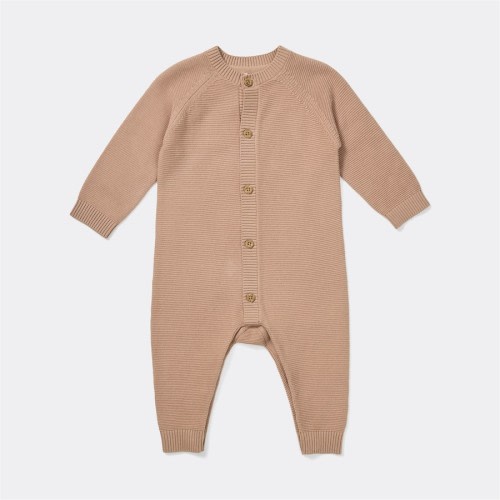 Dymples Baby Knit Coverall - Warm Beige