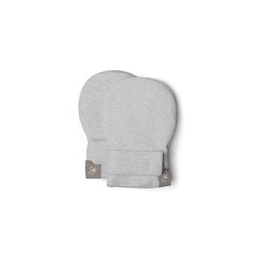 goumikids Viscose Made from Bamboo Organic Cotton Stay-On Baby Mitts Preemie Storm Gray