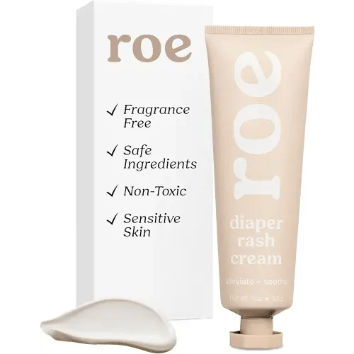 Roe Wellness- Diaper Rash Cream Paste Ointment W/Zinc Oxide | Maximum Strength Diaper Rashes Soothing Cream, Ointment for Babies
