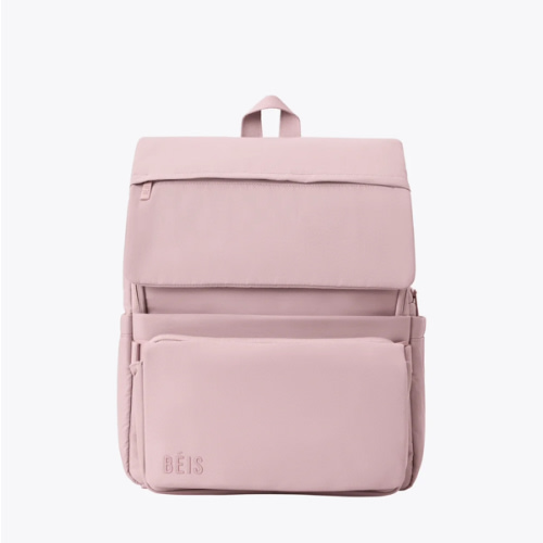 BÉIS 'The Ultimate Diaper Backpack' in Atlas Pink - Best Pink Backpack Diaper Bag