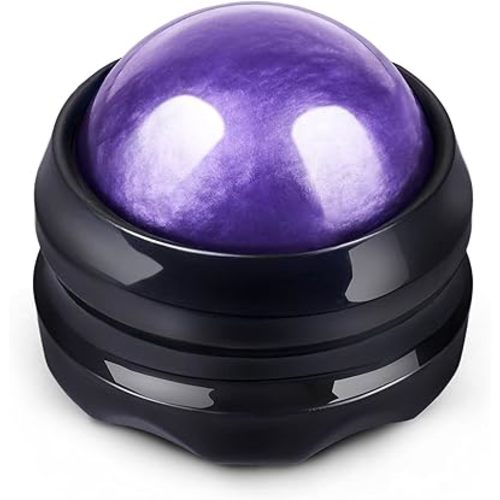 Solacium Manual Massage Roller Ball - Massager and Therapy Tool for Sore Muscles, Shoulders, Arms, Neck, Back, Feet, Body, Deep Tissue, Stiffness, Joint Pain, Stress Relief