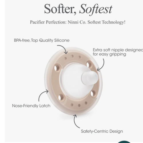 Ninni Pacifier Oatmeal 2 Pack