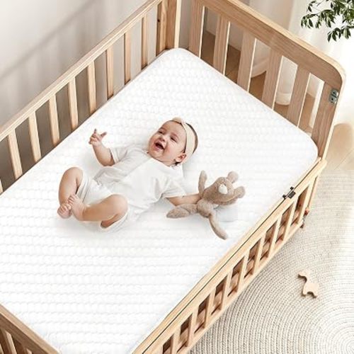 Crib Mattress, Dual-Sided Breathable Baby and Toddler Memory Foam Mattress with Removable and Washable Cover