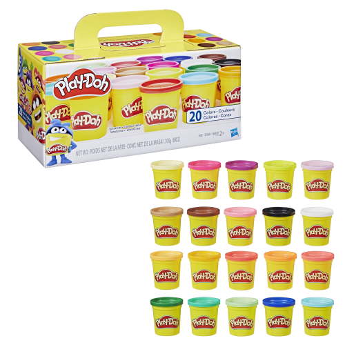 Play-Doh Super Color Pack, 20-Pack of 3-Ounce Cans, Bulk Mixed Kids Toys, Arts & Crafts