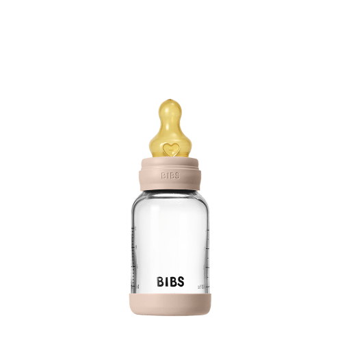 Baby Glass Bottle Set 4oz Latex - Blush