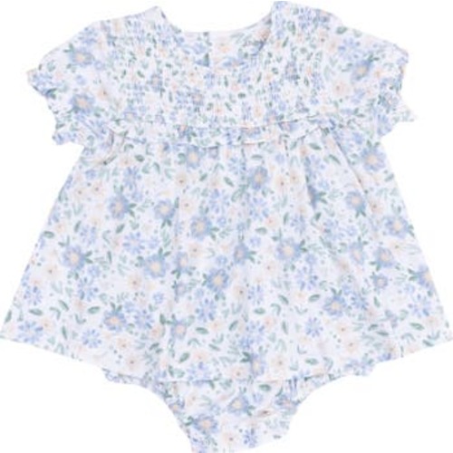 Veronica Floral Print Skirted Bodysuit, 6-12M