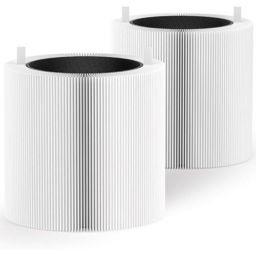 2 Pack 411i Max & 411a Max Filter Replacement Compatible with Blue Pure 411i Max & 411a Max Air Puri-fier, H13 True HEPA & Activated Carbon Filter, Compare to Part #F4MAX