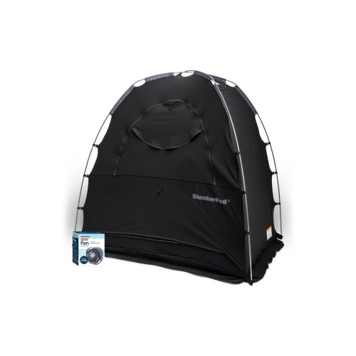 Blackout Sleep Tent & Portable Fan Set