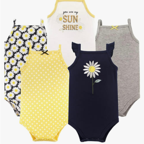Hudson Baby Unisex Baby Cotton Sleeveless Bodysuits