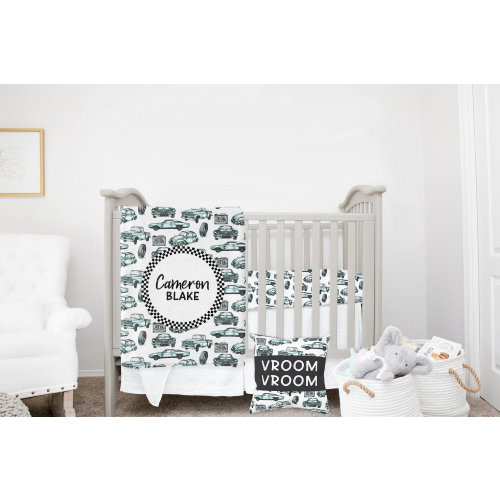 MINI Crib Bedding Set, Car Crib Bedding Set, Baby Boy Mini Crib Set, Personalized Baby Boy Nursery Bedding, Cars Crib, Mini Crib Sheets Boy