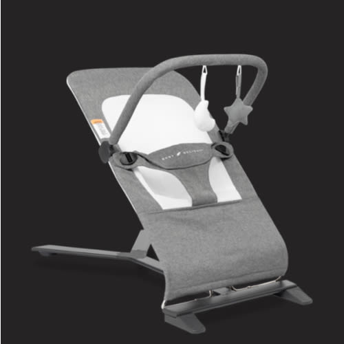 Baby Delight Alpine Deluxe Portable Bouncer | Infant | 0 – 6 months | Charcoal Tweed
