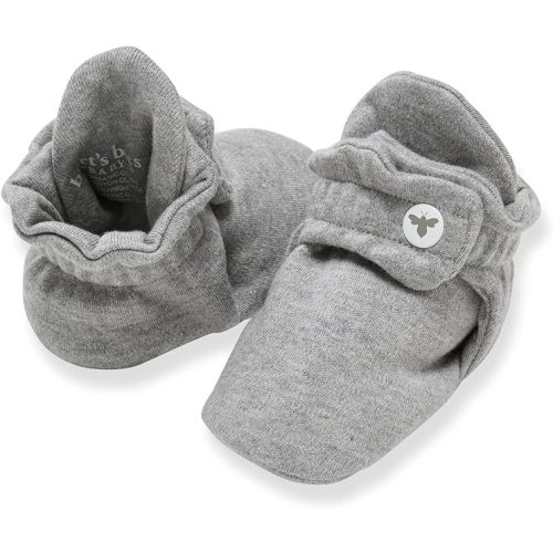 Burt's Bees Baby Booties, Organic Cotton Adjustable Infant Sock
