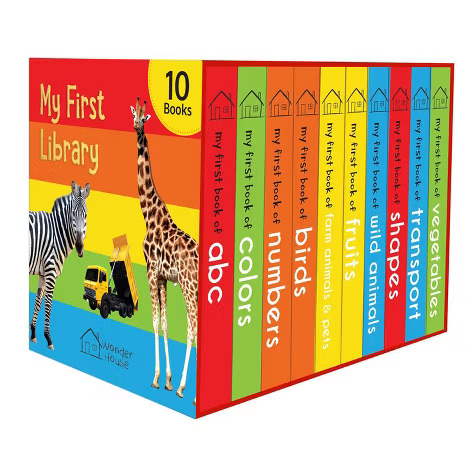 My First Library: Boxset of 10 Board Books for Kids