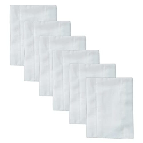 Ruvanti 10 Pack, Birdseye 3-Ply Prefold Cloth Diapers for Babies, 13x19 Inch, White