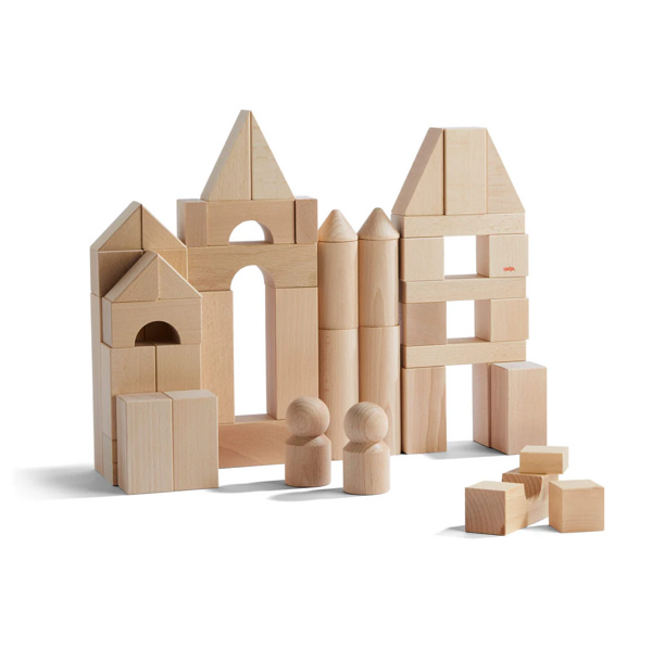 Large Natural Wood Starter Blocks Set | HABA USA