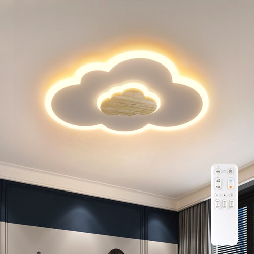 Wrought Studio™ Deontee 15.7" Acrylic LED Flush Mount Ceiling Light & Reviews | Wayfair