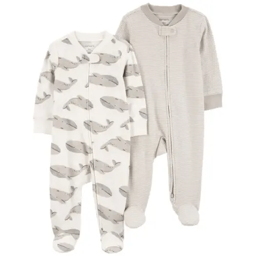 Baby 2-Pack 2-Way Zip Sleep & Play Pajamas - Carter's | Carter's