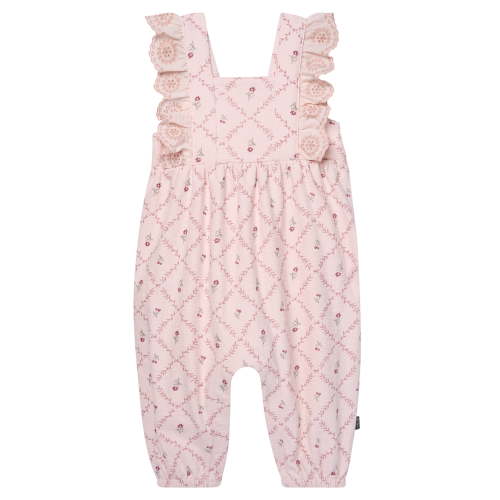 Modern Moments by Gerber baby Girl Long Leg Romper with Ruffle Detail, Sizes 0/3 Months - 24 Months