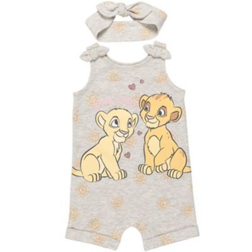 Disney Lilo & Stitch Newborn Baby Girls French Terry Romper and Headband Purple 0-3 Months