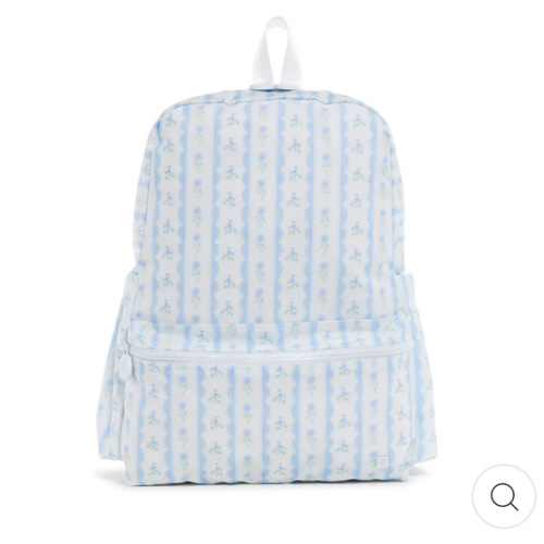 Backpack - Ribbon Floral Blue