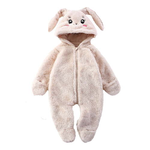 Gunia Baby Boy Romper Bear Ear Panda Outfit Suit Fold Over Mittens Footies Winter Snowsuit Clothes Hooded Toddler Girls Jumpsuit Cosy And Skin-Friendly Size 3-6 Months