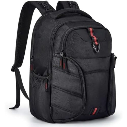 mommore Dad Diaper Bag, Large Laptop Backpack with Insulated Pockets, 1680D Heavy Duty Water Resistant Men Diaper Bag Travel Work with Luggage Sleeve Stroller Straps