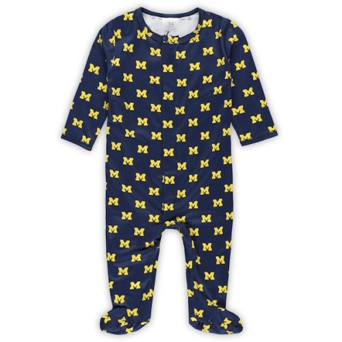 Michigan Wolverines ZooZatz Newborn & Infant Magnetic Closure Sleeper (0-3mo)