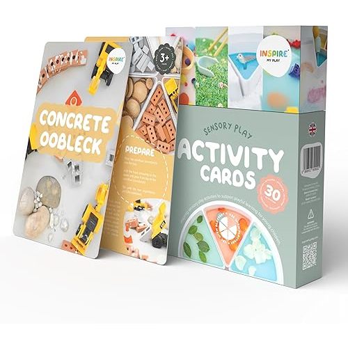 Inspire My PLAY - 30 x Sensory Play Activity Cards - Inspiration for Creative Play Activities - Sensory Cards for Toddler Learning