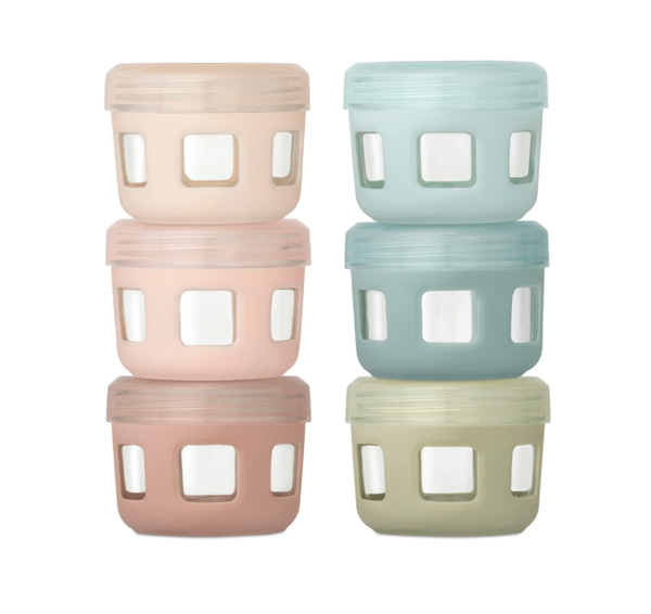 Clean Start Baby Glass Food Jars | Non Toxic | Protective Sleeve – Ello