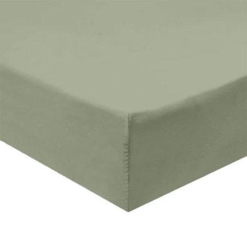 Crib Fitted Sheet Soft Cotton Sateen - USA Sage Crib