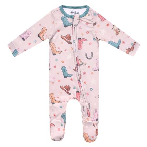 Zip-Up Footie Pajama - Cheyenne