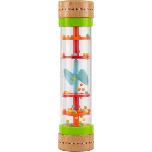 Musfunny Rainmaker Baby Rain Stick Toys for Kids: 8 inch Rainstick Sensory Rattle Toys for Babies,Shaker Rainfall Tubes Musical Instrument -Colorful