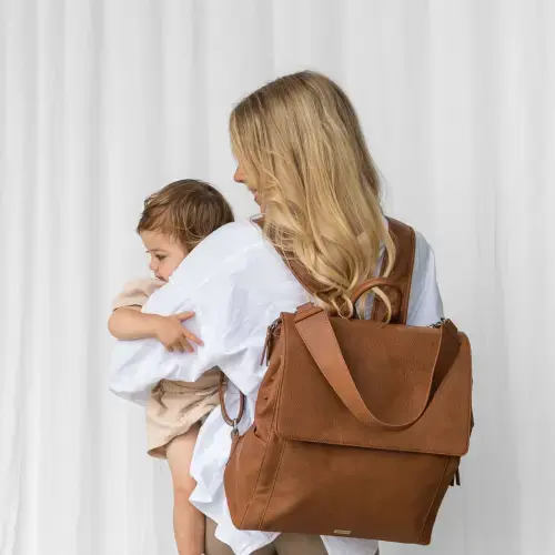 Emmy Backpack (Vegan) Pebbled Tan